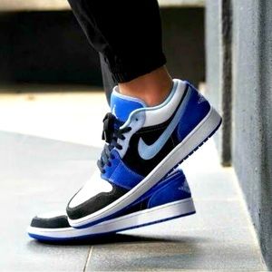 Jordan Mens Air 1 Low SE DH0206 400 Racer Blue sz 10.5